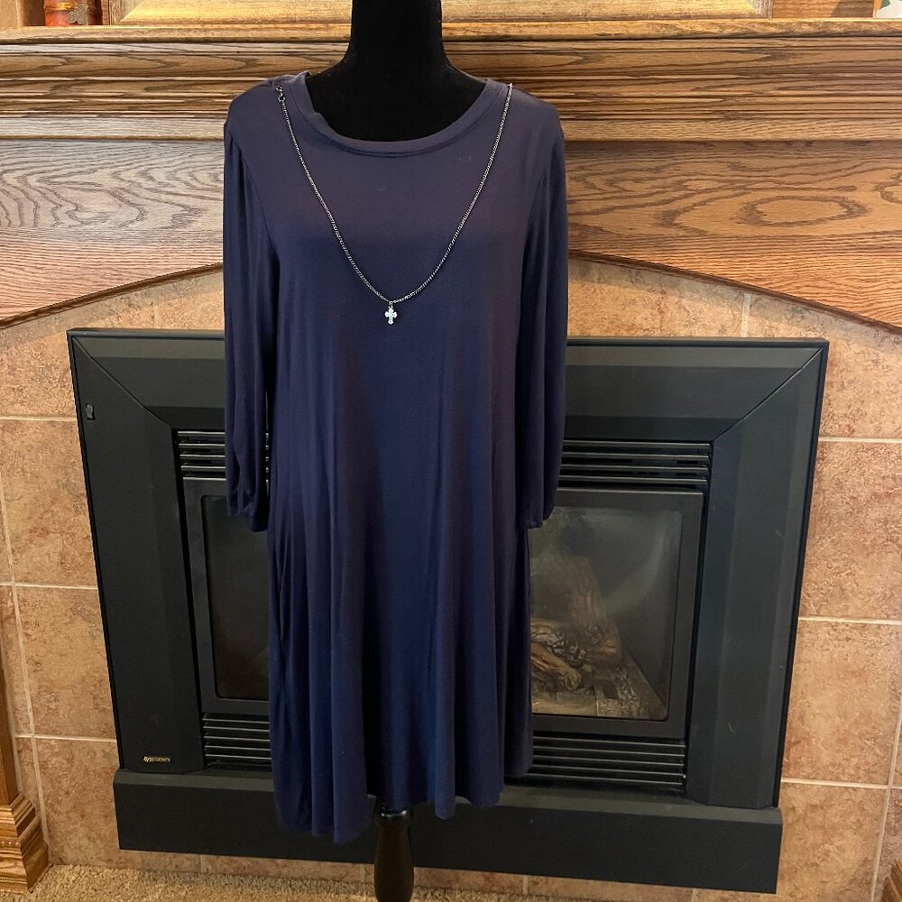 Navy stretchy Dress! XL